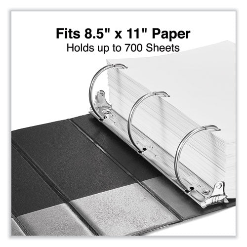 Deluxe Non-view D-ring Binder With Label Holder, 3 Rings, 4