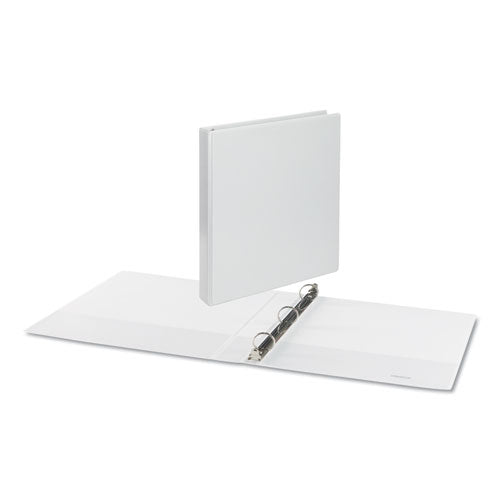 Deluxe Round Ring View Binder, 3 Rings, 1