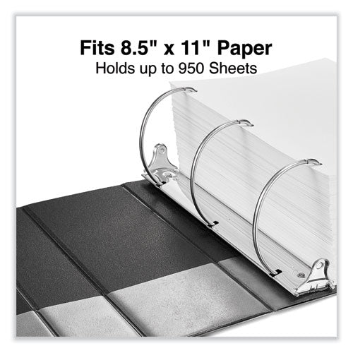 Deluxe Non-view D-ring Binder With Label Holder, 3 Rings, 5