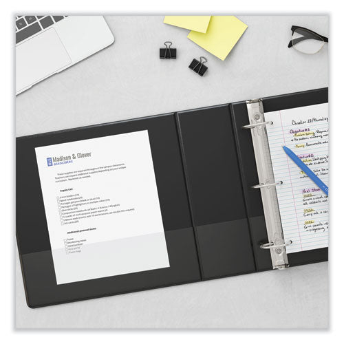 Deluxe Non-view D-ring Binder With Label Holder, 3 Rings, 5