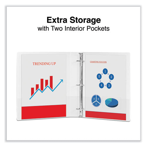 Slant D-ring View Binder, 3 Rings, 1