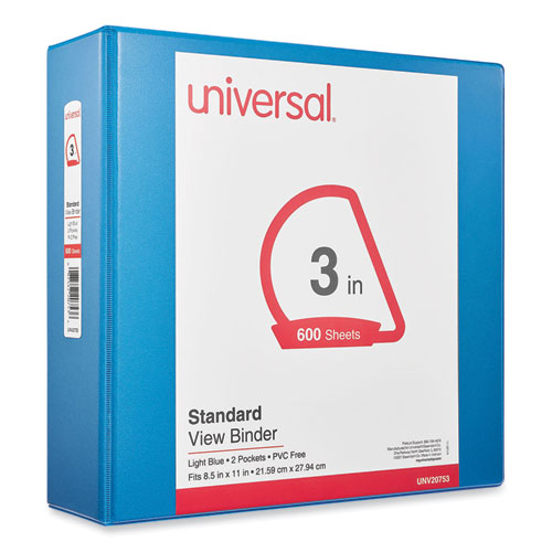 Slant D-ring View Binder, 3 Rings, 3