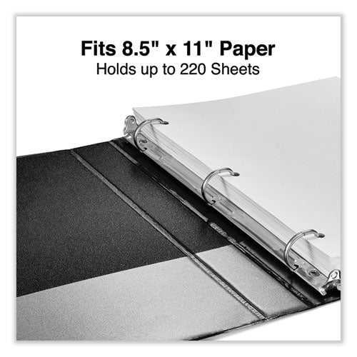 Deluxe Non-view D-ring Binder With Label Holder, 3 Rings, 1