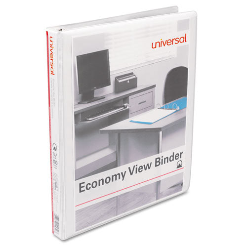 Economy Round Ring View Binder, 3 Rings, 0.5