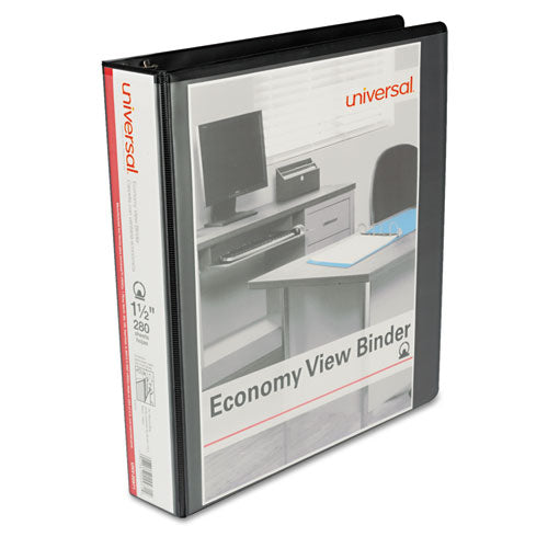 Economy Round Ring View Binder, 3 Rings, 1.5