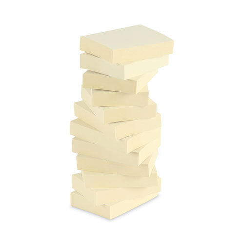 Recycled Self-stick Note Pads, 1.5
