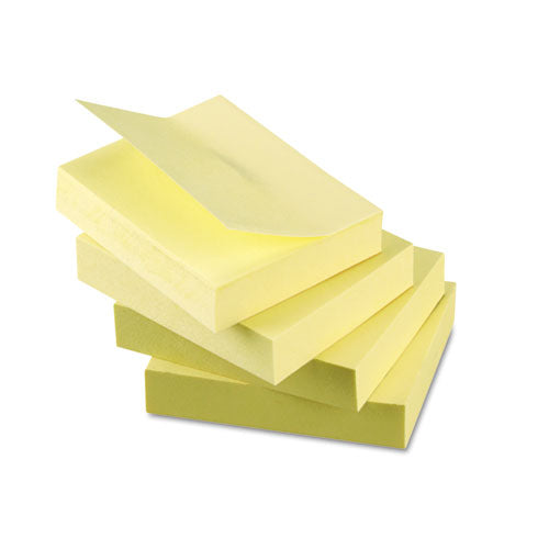 Recycled Self-stick Note Pads, 1.5