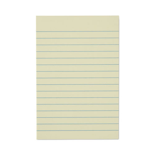 Recycled Self-stick Note Pads, Note Ruled, 4