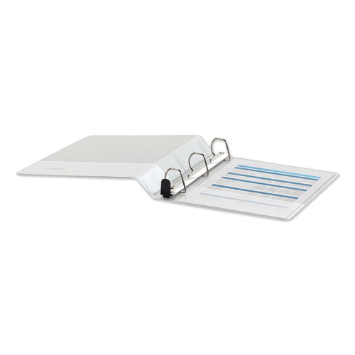 Deluxe Easy-to-open D-ring View Binder, 3 Rings, 1.5