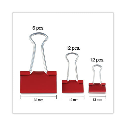Binder Clips With Storage Tub, (12) Mini (0.5