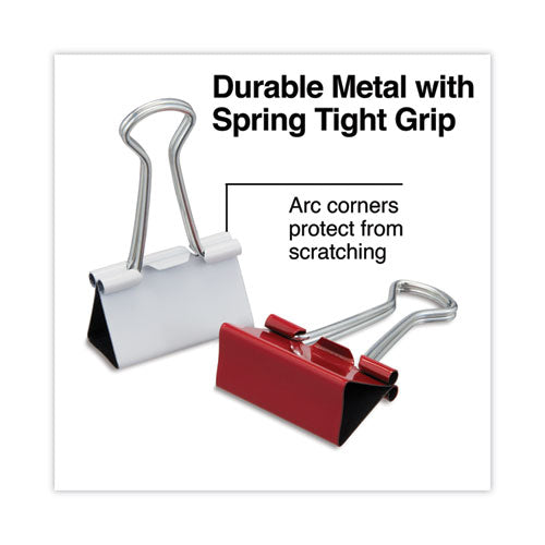 Binder Clips With Storage Tub, (12) Mini (0.5