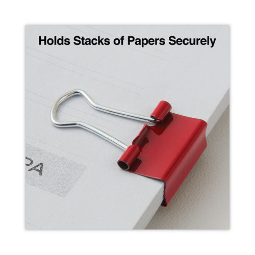 Binder Clips With Storage Tub, Mini, Assorted Colors, 60/pack