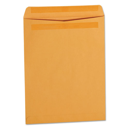 Self-stick Open End Catalog Envelope, #13 1/2, Square Flap, Self-adhesive Closure, 10 X 13, Brown Kraft, 250/box