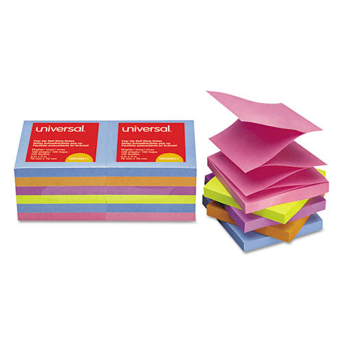 Fan-folded Self-stick Pop-up Note Pads, 3