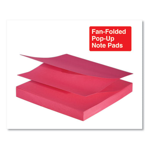 Fan-folded Self-stick Pop-up Note Pads, 3