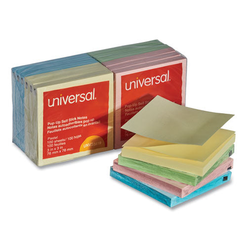 Fan-folded Self-stick Pop-up Note Pads, 3