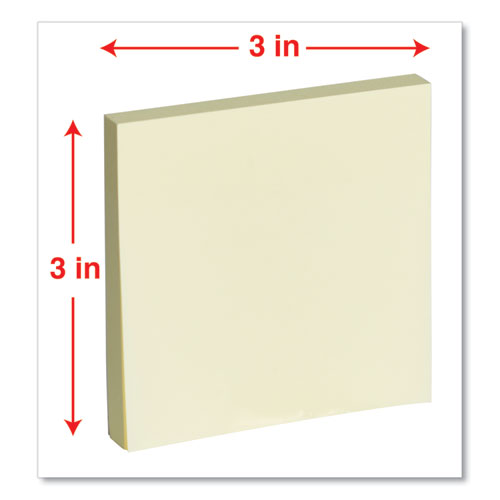 Fan-folded Self-stick Pop-up Note Pads Cabinet Pack, 3