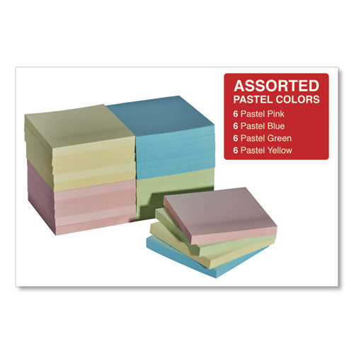 Self-stick Note Pad Cabinet Pack, 3