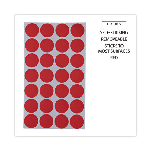 Self-adhesive Removable Color-coding Labels, 0.75