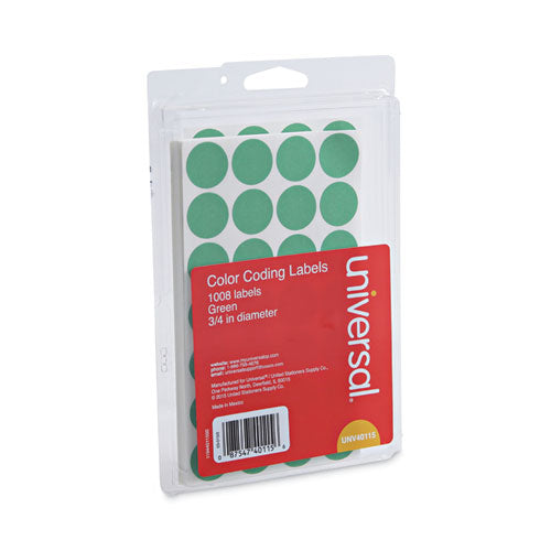 Self-adhesive Removable Color-coding Labels, 0.75