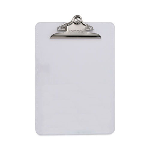 Plastic Clipboard With High Capacity Clip, 1.25" Clip Capacity, Holds 8.5 X 11 Sheets, Clear