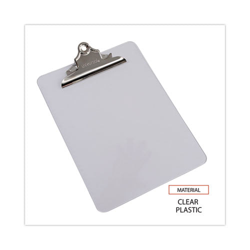 Plastic Clipboard With High Capacity Clip, 1.25