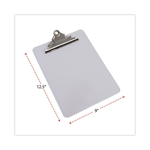 Plastic Clipboard With High Capacity Clip, 1.25