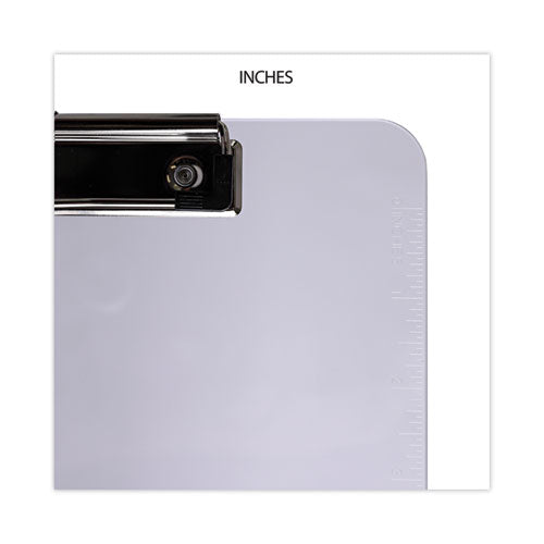 Plastic Clipboard With Low Profile Clip, 0.5