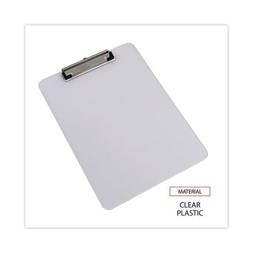 Plastic Clipboard With Low Profile Clip, 0.5