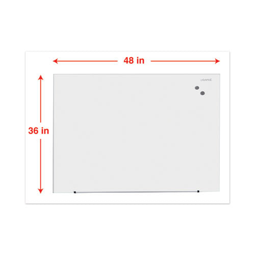 Frameless Magnetic Glass Marker Board, 48