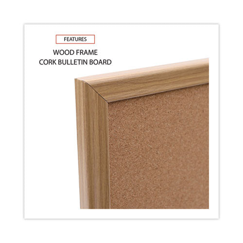 Cork Board With Oak Style Frame, 24