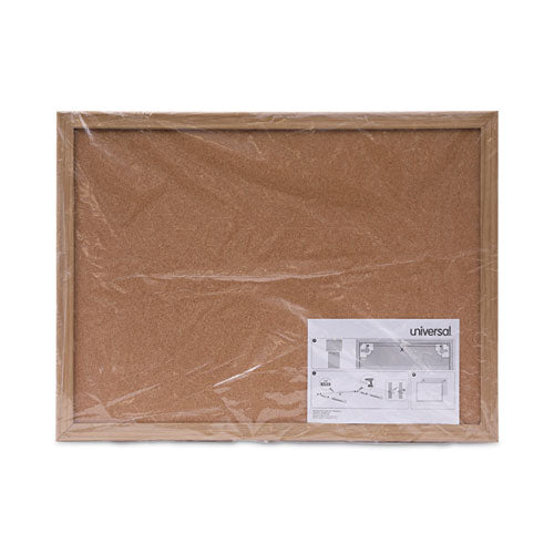 Cork Board With Oak Style Frame, 24