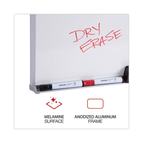 Melamine Dry Erase Board With Aluminum Frame, 36