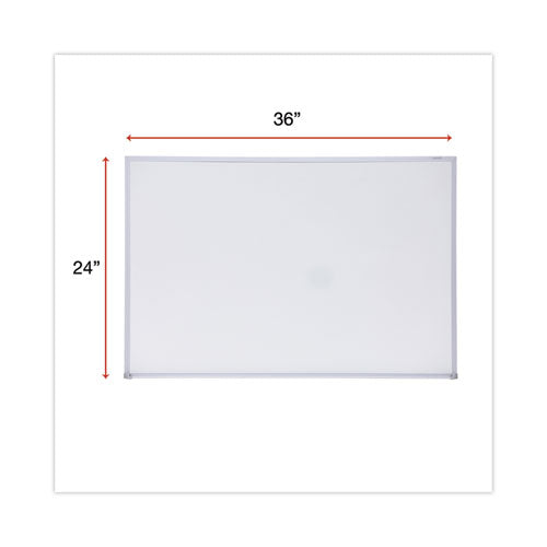 Melamine Dry Erase Board With Aluminum Frame, 36