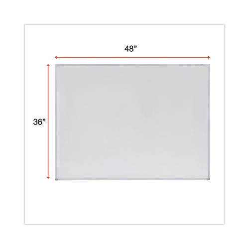 Melamine Dry Erase Board With Aluminum Frame, 48