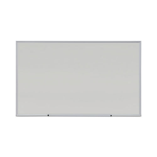 Deluxe Melamine Dry Erase Board, 60" X 36", White Surface, Anodized Aluminum Frame