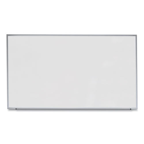 Deluxe Melamine Dry Erase Board, 72" X 48", White Surface, Anodized Aluminum Frame