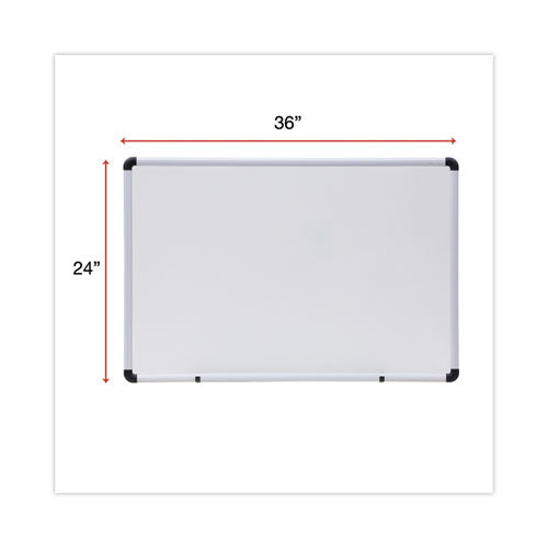 Modern Melamine Dry Erase Board With Aluminum Frame, 36