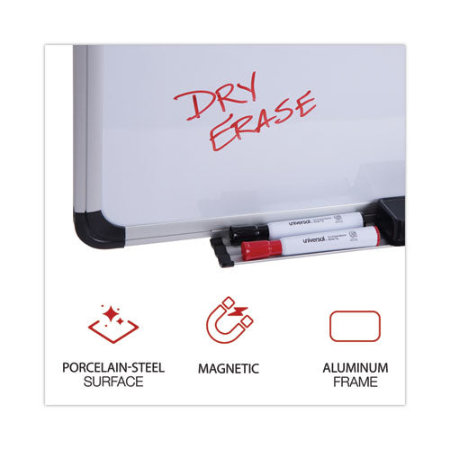 Deluxe Porcelain Magnetic Dry Erase Board, 48