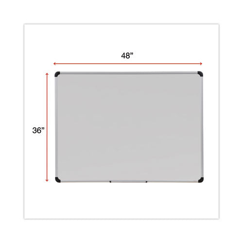 Deluxe Porcelain Magnetic Dry Erase Board, 48