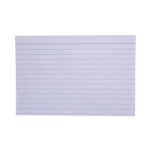 Ruled Index Cards, 4 X 6, White, 100/pack