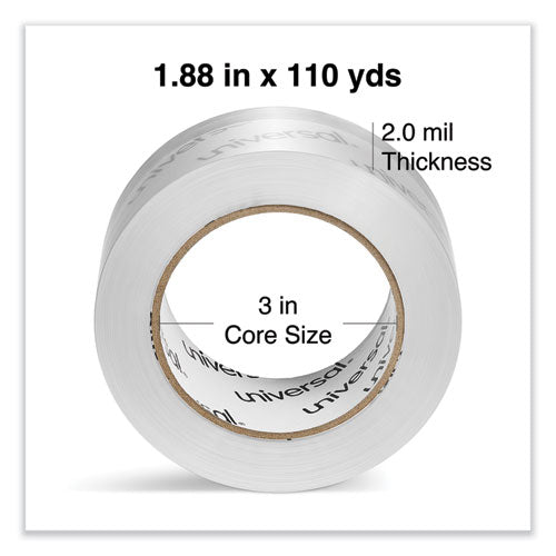 Deluxe General-purpose Acrylic Box Sealing Tape, 2 Mil, 3