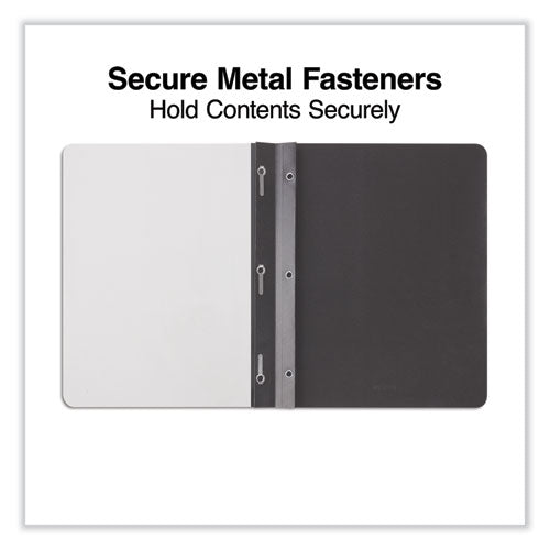 Clear Front Report Cover With Fasteners, Three-prong Fastener, 0.5