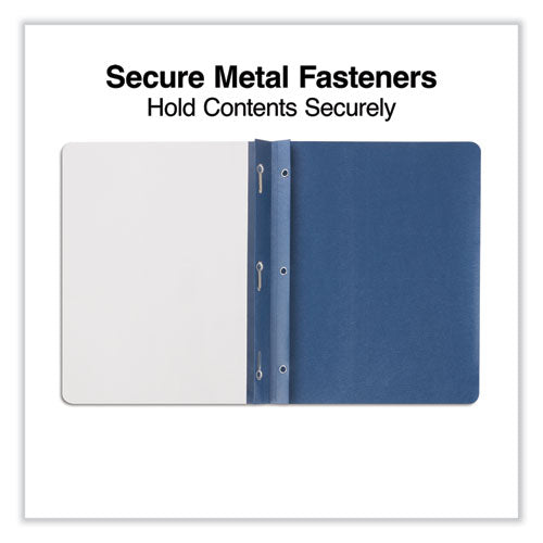 Clear Front Report Covers With Fasteners, Three-prong Fastener, 0.5