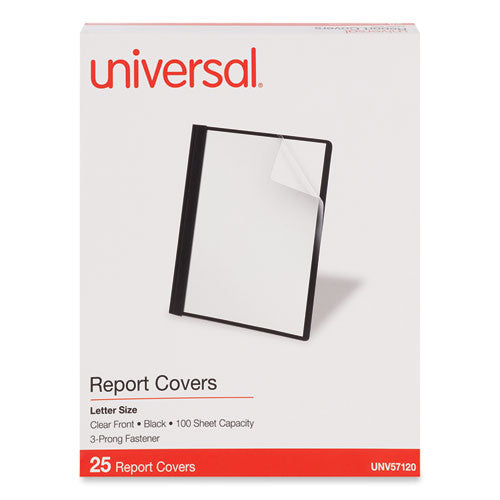 Clear Front Report Cover, Prong Fastener, 0.5