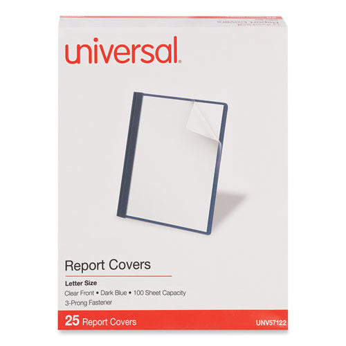 Clear Front Report Cover, Prong Fastener, 0.5