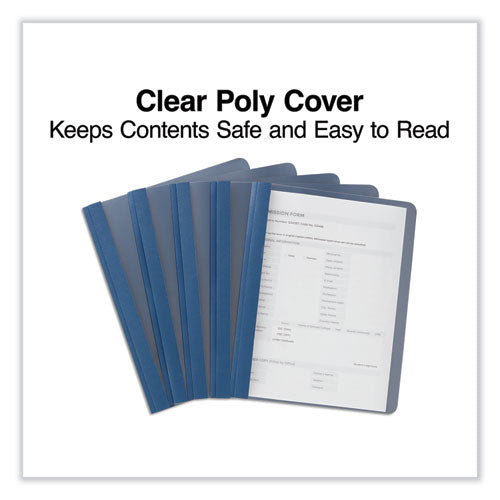 Clear Front Report Cover, Prong Fastener, 0.5