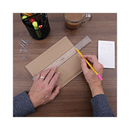 Clear Plastic Ruler, Standard/metric, 12
