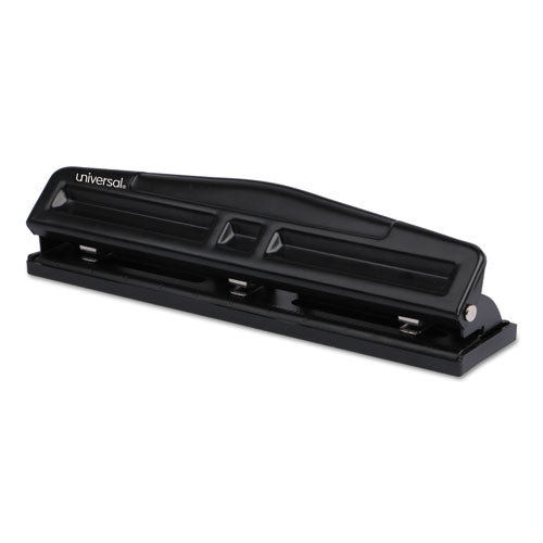 12-sheet Deluxe Two- And Three-hole Adjustable Punch, 9/32