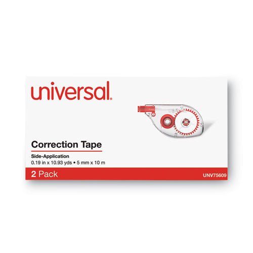 Side-application Correction Tape, Transparent Gray/red Applicator, 0.2
